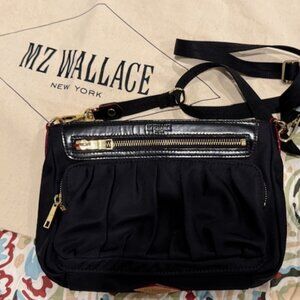 MZ Wallace Black Nylon Crossbody Bag